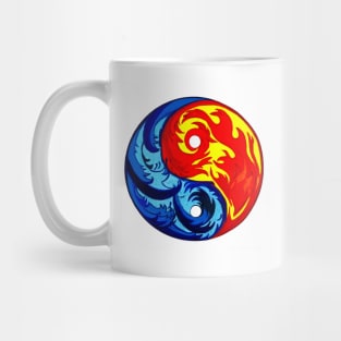 Fire and Ice Yin-Yang Mug
